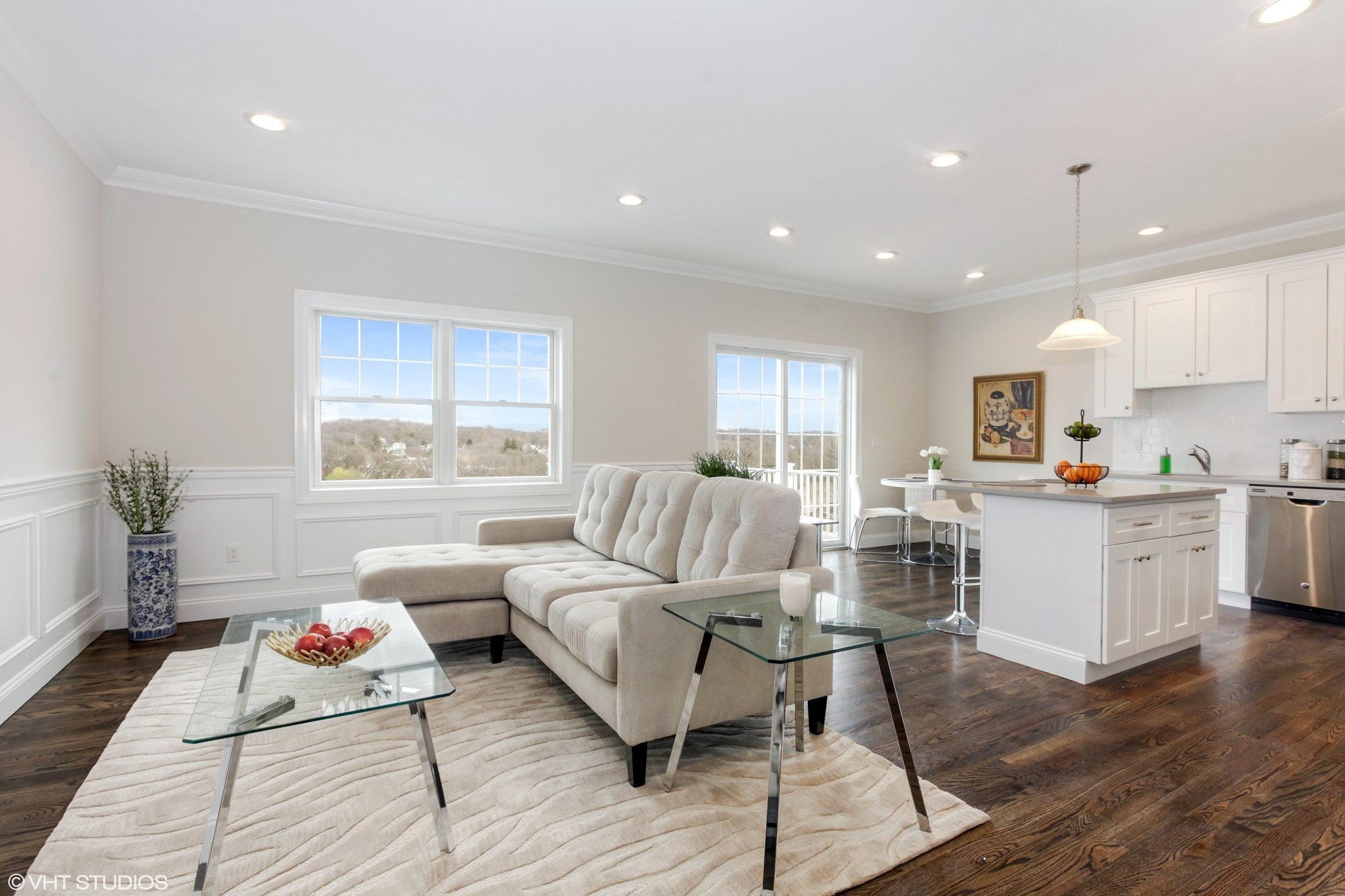 modern white kitchen with new appliances at JP Management